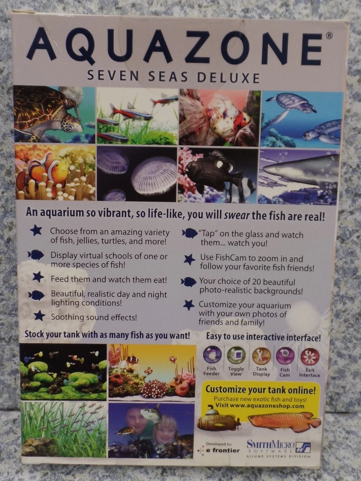 Software PC Aquazone Seven Seas Deluxe Includes Sharks Screensaver NEW BOX - Image 2 of 4