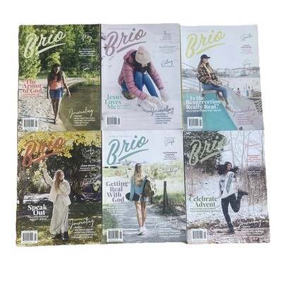 Brio Magazine 6-Issue Set  2021 - 2022 Feb Apr June Jan Dec Oct Aug