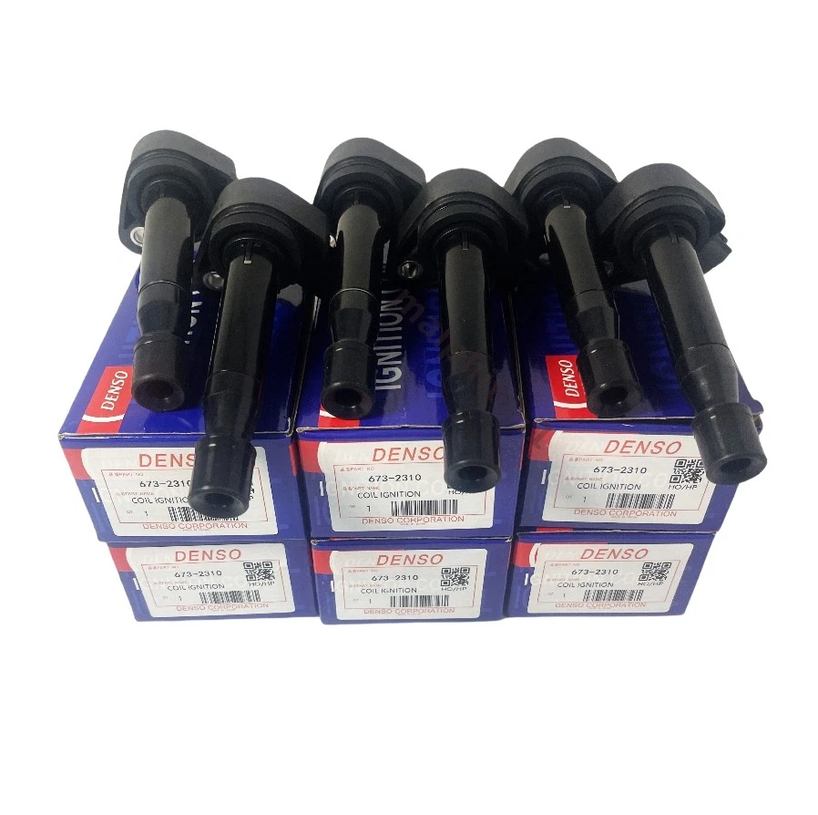 6pcs Direct Ignition Coil 673-2310 Denso for Acura CL TL RL Honda Accord Odyssey Foto 3 de 4