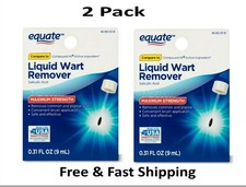Equate Maximum Strength Liquid Wart Remover, 0.31 fl oz 2 Pack