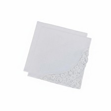 2 St&uuml;ck Hochzeits-Taschentuch Baumolle wei&szlig;es Taschentuch saugf&auml;hig f&uuml;r