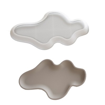 Sturdy Silicone Molds for Elegant Oval Trays Portable for Resin and Concrete