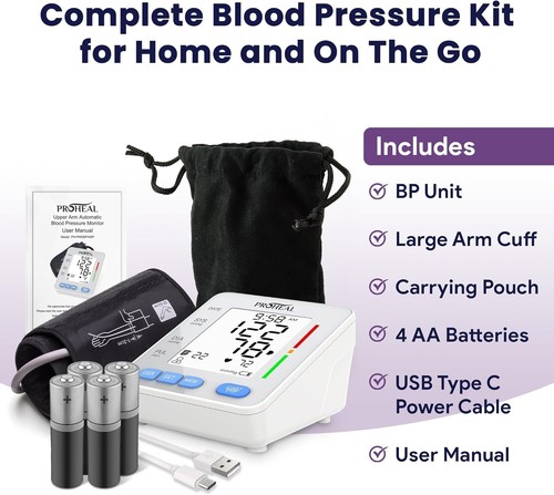 Auto Blood Pressure Monitor - Large Arm Cuff - Digital LCD - 3 User 240 Memory - Picture 9 of 13