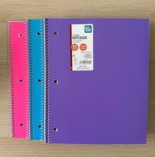 Pen Gear 3 Pack Poly 1-Subject Notebook Writing Journal - Wi...