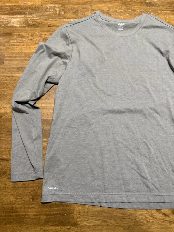 Athletic Works Shirt, Men's Size Medium, Green, Long Sleeve, Crew Neck - Image 3 of 4