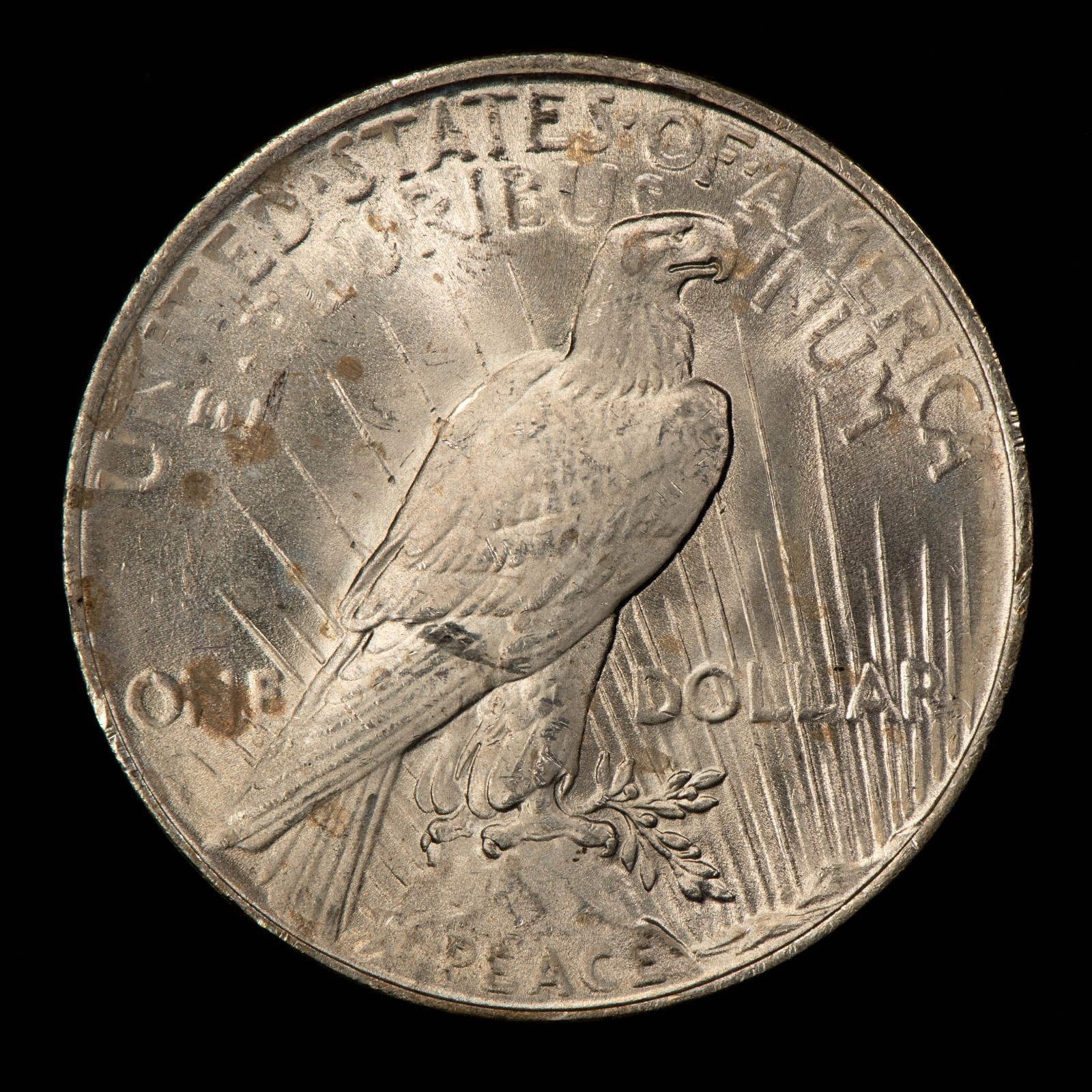 1922 $1 Peace Dollar - VAM-2F Hair Pin Die Gouge in Rays Top-50 - BU - D6690