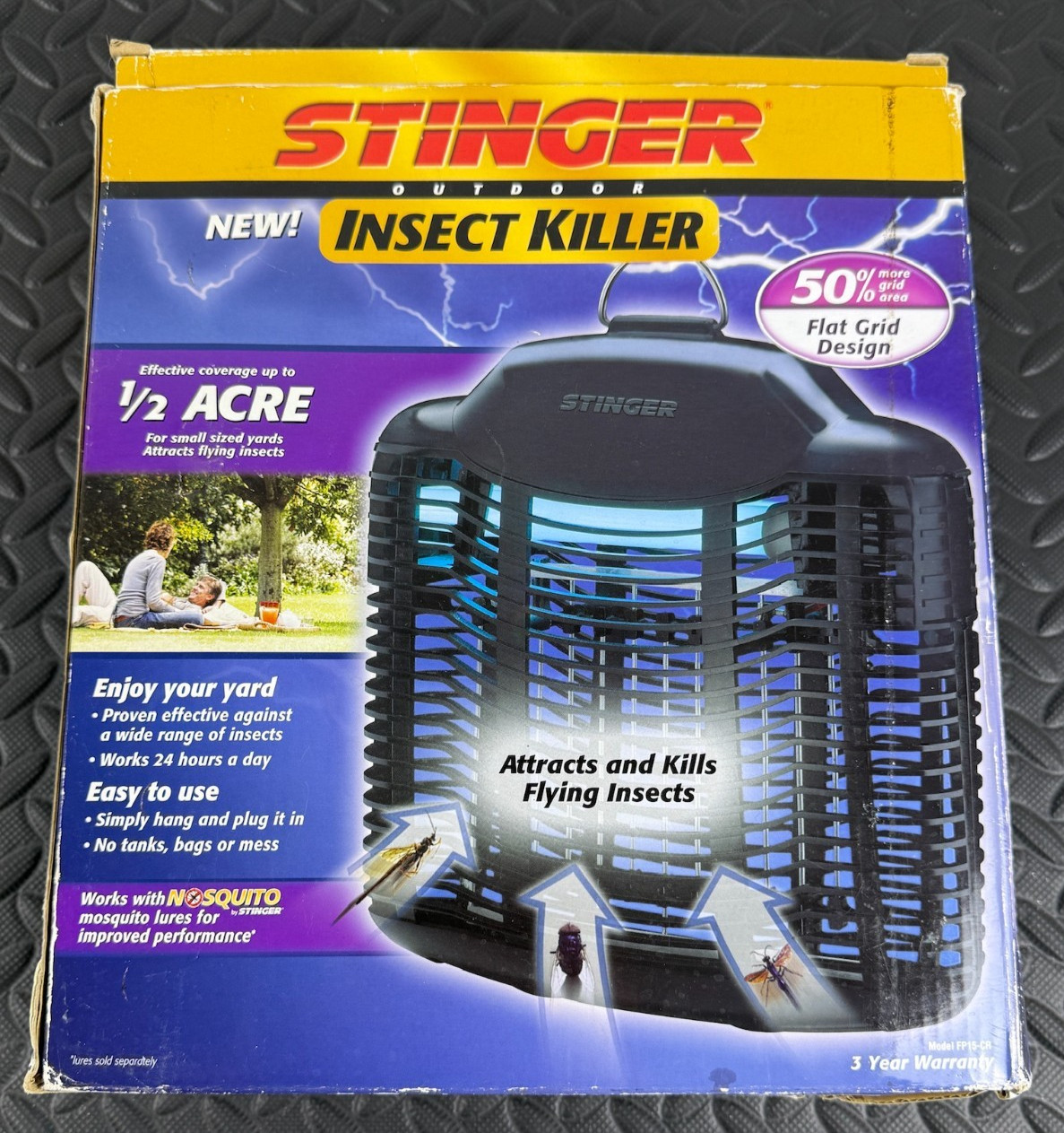 Stinger Outdoor Insect Killer Bug Zapper FP15-CR Lamp Flat G