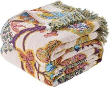 Erzvnd Boho Throw Blanket Farmhouse Decor Throw Blanket Bohemian Blanket For