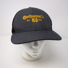 Continental Tires 150 Years Gray Black Mesh Adjustable Snap Baseball Cap Hat