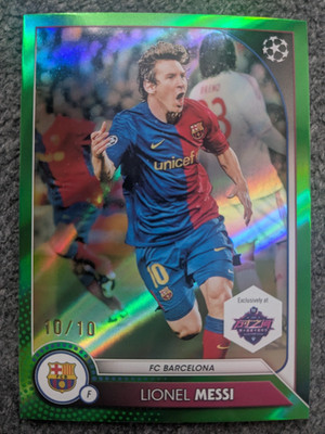 2025 TOPPS SHANGHAI LIONEL MESSI GREEN REFRACTOR#17#D10/10 RUIKA CARD SHOW