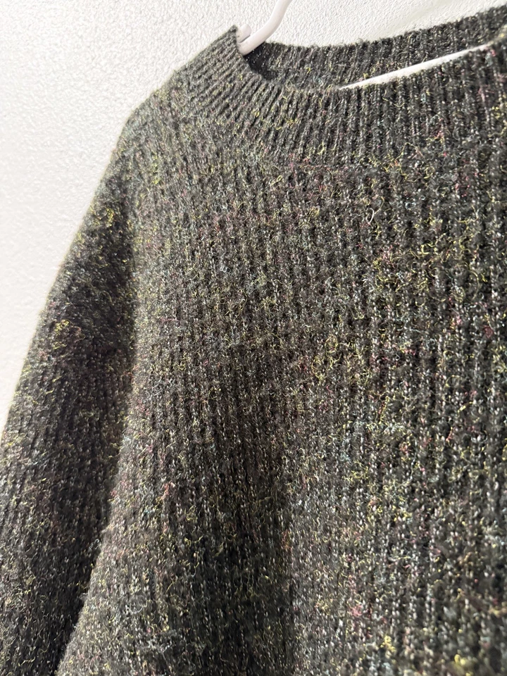 BP Nordstrom Women’s Sweater XS Dark Heather Crew Neck Long Sleeve Pullover - Image 4 of 4