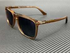 PERSOL PO3336S 1213S3 Transparent Brown Blue Polarized Unisex 57 mm Sunglasses