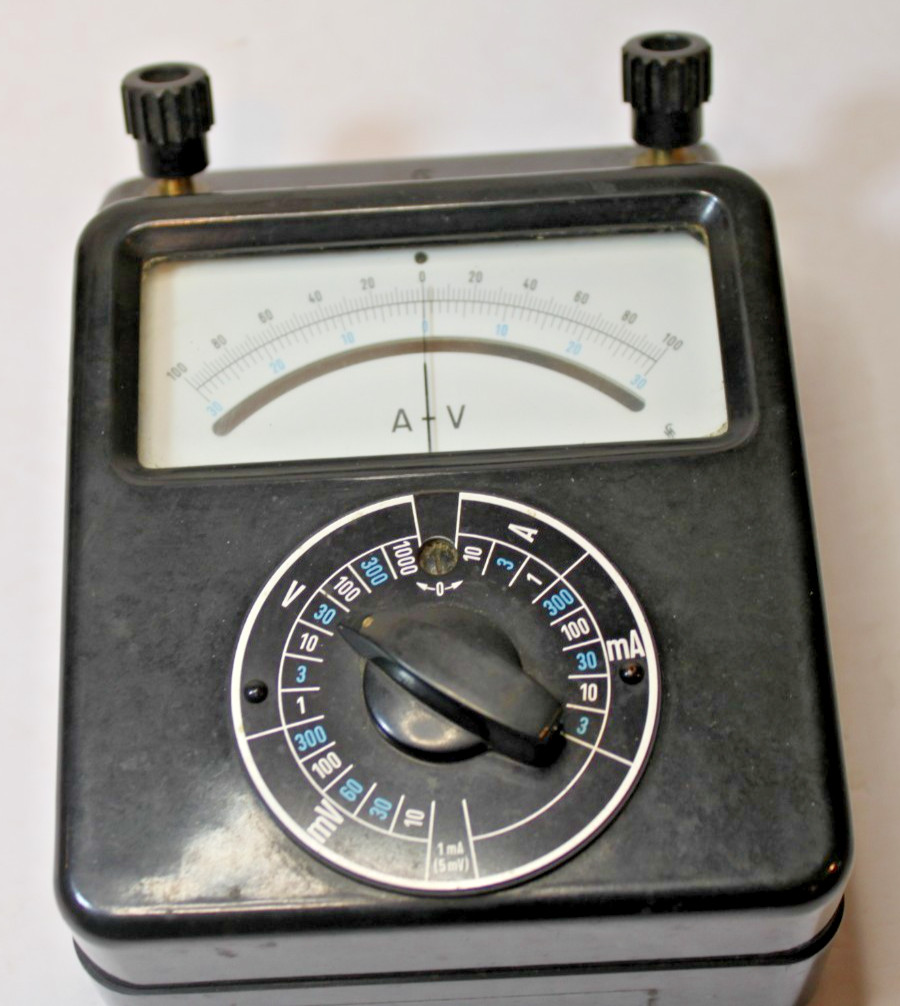 Vintage Siemens Meter V,A,mA,mV A-V mV-Multizet German Made L12 S1-764 WORKS