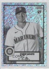 2021 Chrome Platinum Anniversary Black & Mini-Diamond Refractor Evan White 0h1
