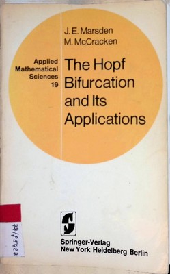 The Hopf Bifurcation and Its Applications Applied mathematical sciences, 2203726