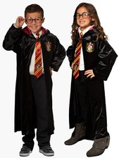 Harry Potter Deluxe Gryffindor Robe Accessory Set for Kids - One-Size