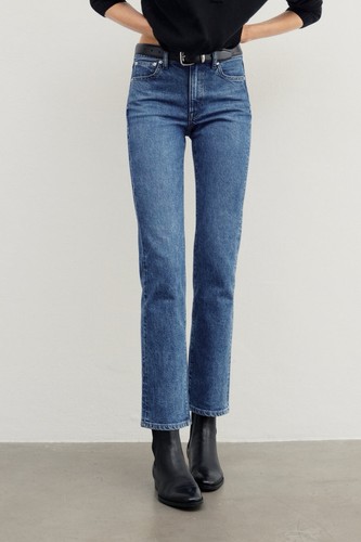 AYR The Lala Jeans Women 31S 90s High Rise Straight Leg Medium Wash EUC