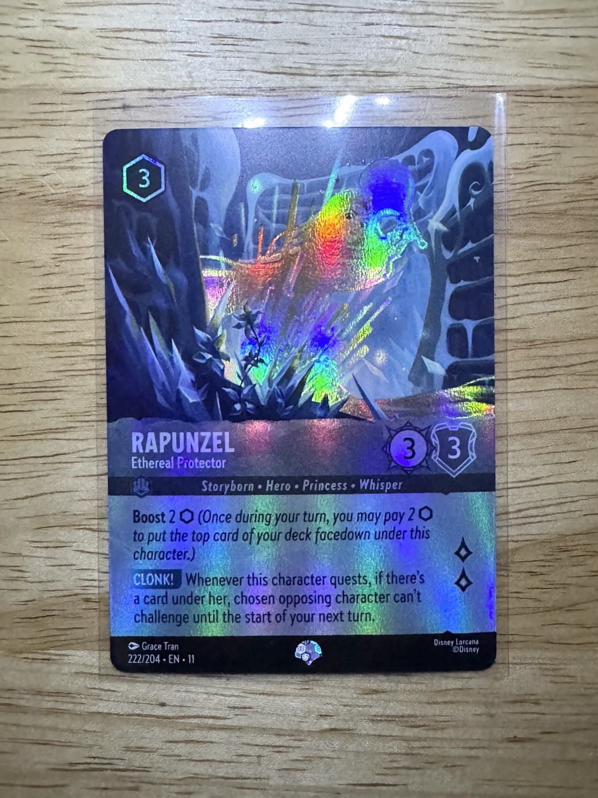 Disney Lorcana Winterspell - Rapunzel - Etheral Protector - Epic - 222/204