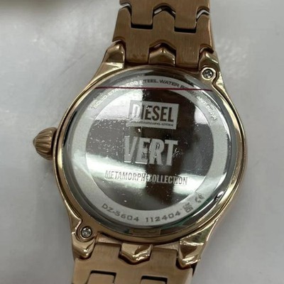 Diesel VERT DZ5604 Pink Gold Quartz Watch Used Boxed From Japan | eBay