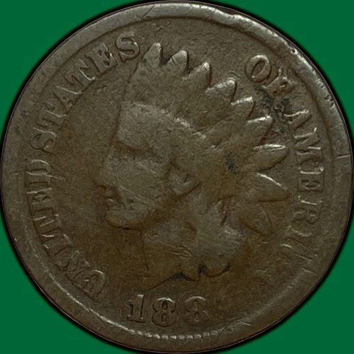 1884 Indian Head Cent Good G Coin #32225