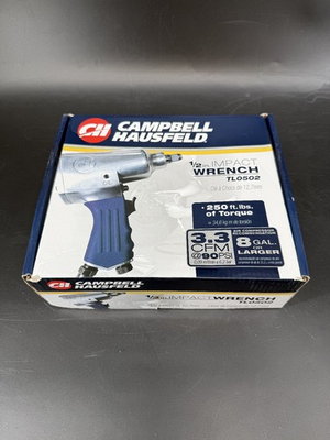 #ad Campbell Hausfeld 1 2quot; Air Impact Wrench 250 Ft Lbs Torque New Open Box $39.99