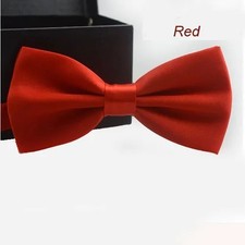 Classic Bow Tie Men Kids Boys Girls Solid Colour Wedding Party Necktie