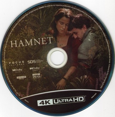 Hamnet 4K UHD, Disc Only, No Case/Insert/Digital