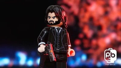 P&B Brick Custom John Wick Minifigure
