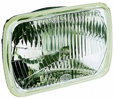 Hella 7 X 6 Halogen Conversion Headlamp Kit Includes 2 Lamps Bulbs And Dust