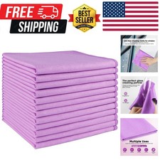 Microfiber Glass Cleaning Cloth 12 PK, Lint Free Streak Free, Reusable Cleani...