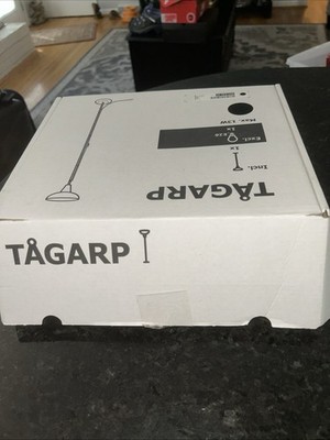 IKEA Tagarp FLOOR LAMP UPLIGHTER Black Free Standing New With Tapo Smart Bulb