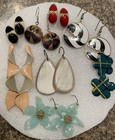 Vintage Enamel Plastic Lucite Mixed Earring Lot!!! — photo 3