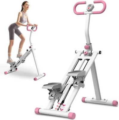 Stair Stepper Upgrade Vertical Climber Workout Machine Exercise Fitness Pink