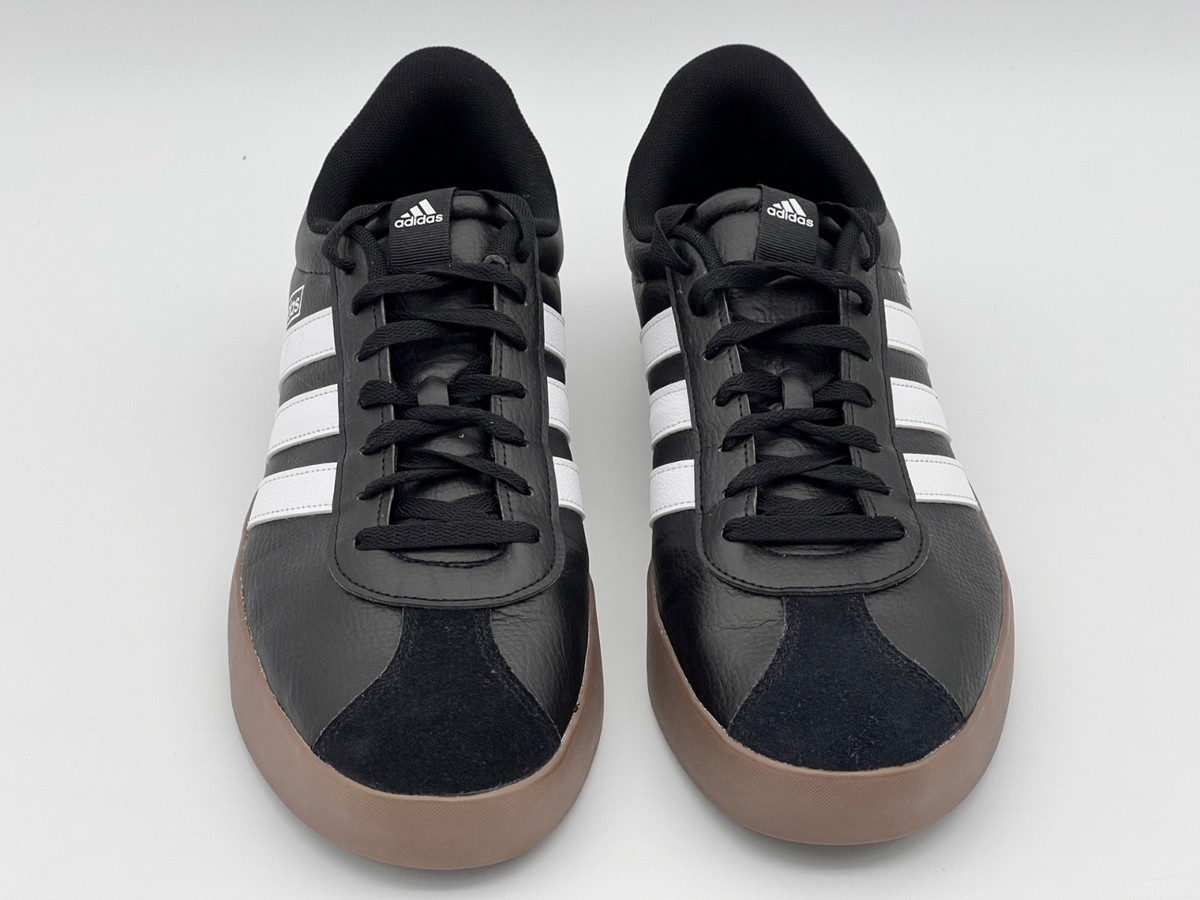 Adidas VL Court 3.0 Low Retro Skate Shoes Cloud Black White Gum
