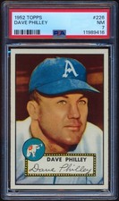 1952 Topps #226 Dave Philley PSA 7 DEAD CENTERED