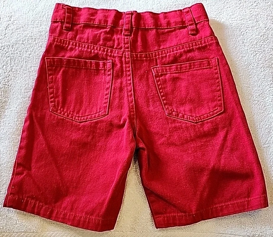 Pantalones Cortos Ecko Unltd Juveniles Talla 5 Rojo Denim Shorts Foto 4 de 4