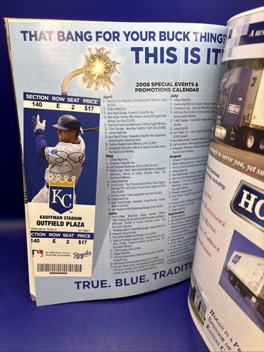 2008 Kansas City Royals 100 Seiten + Spieltag Magazin für April - 8,5" x 11" - Bild 4 von 7