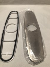 Brushed Nickel 10" Moen Kitchen Faucet Deck Plate Escutcheon S14-183354 w/Gasket