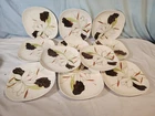 Red Wing Lotus Dinner Plates, Set of 11, NICE!