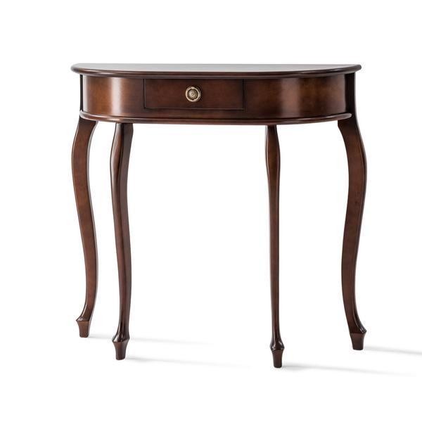 Elegante Konsole Mit Geschwungenen Beinen Und Praktischer Schublade.-image