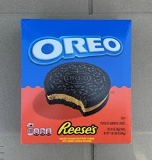 Oreo Reese's Peanut Butter Creme Sandwich Cookies 12-2.4oz Packs 48 Cookies
