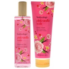 Pink Vanilla Wish Kit by Bodycology for Women - 2 Pc Kit 8oz Fragrance Mist, ...