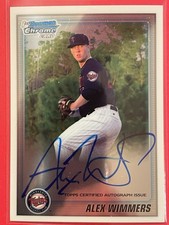 2010 Bowman Chrome Alex Wimmers 1st Bowman Auto #BDPP88 Baseball Twins