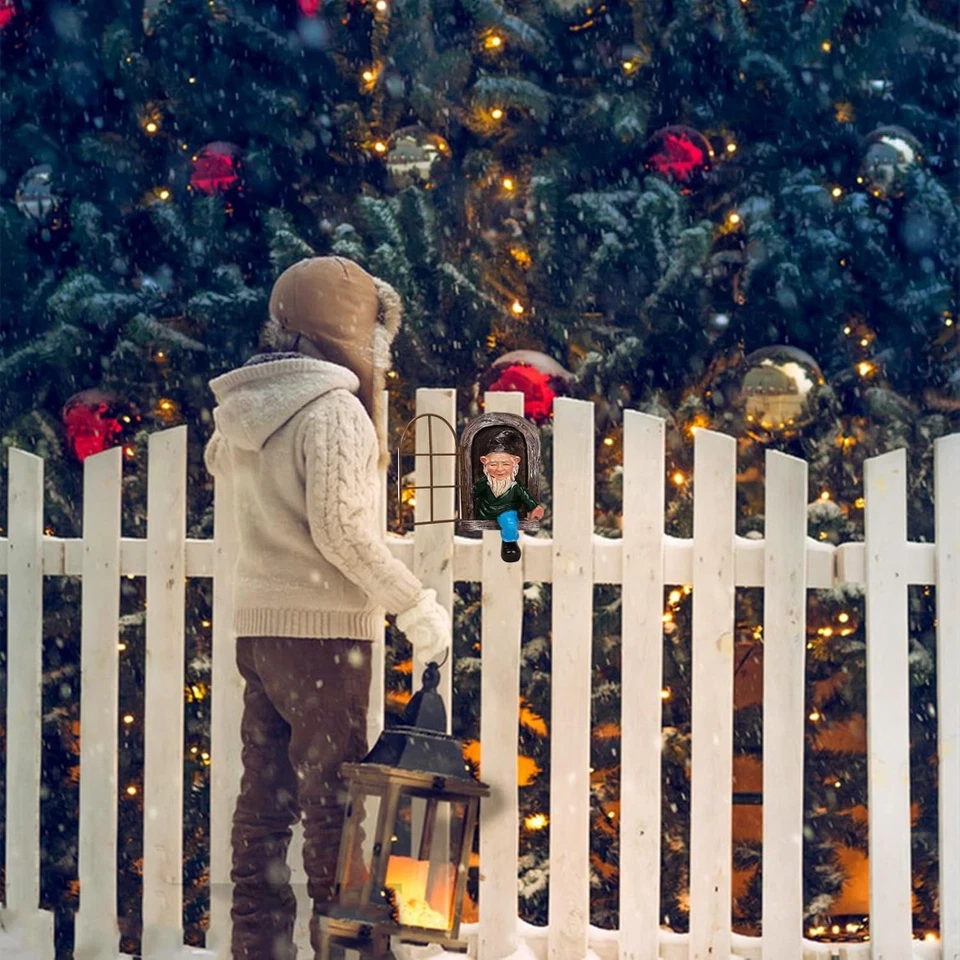 Whimsical Fairy Garden Gnome Statue, Tree Faces Decor Outdoor -5.9 Inch,...  - Image 4 of 4