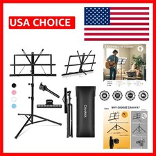 Sturdy Portable Music Stand with Clip - Perfect for Students and Performers