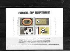 GERMANY HOLLAND SOCCER SOUVENIR SHEET MNH XF 1974 OLD TOPICAL STAMPS