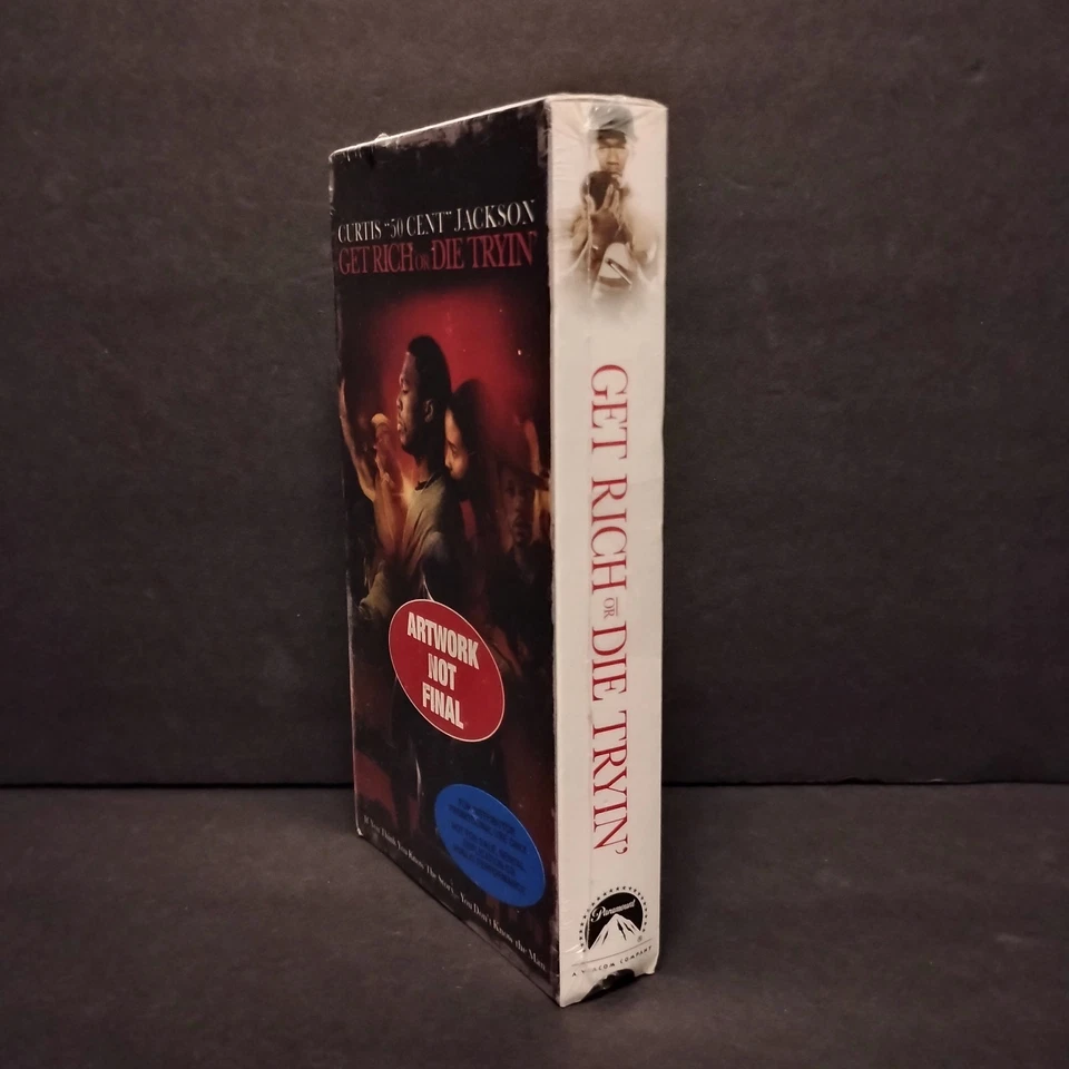 Rare Get Rich Or Die Tryin' VHS 2006 Factory Sealed Promo Screener 50 Cent - Image 3 of 4