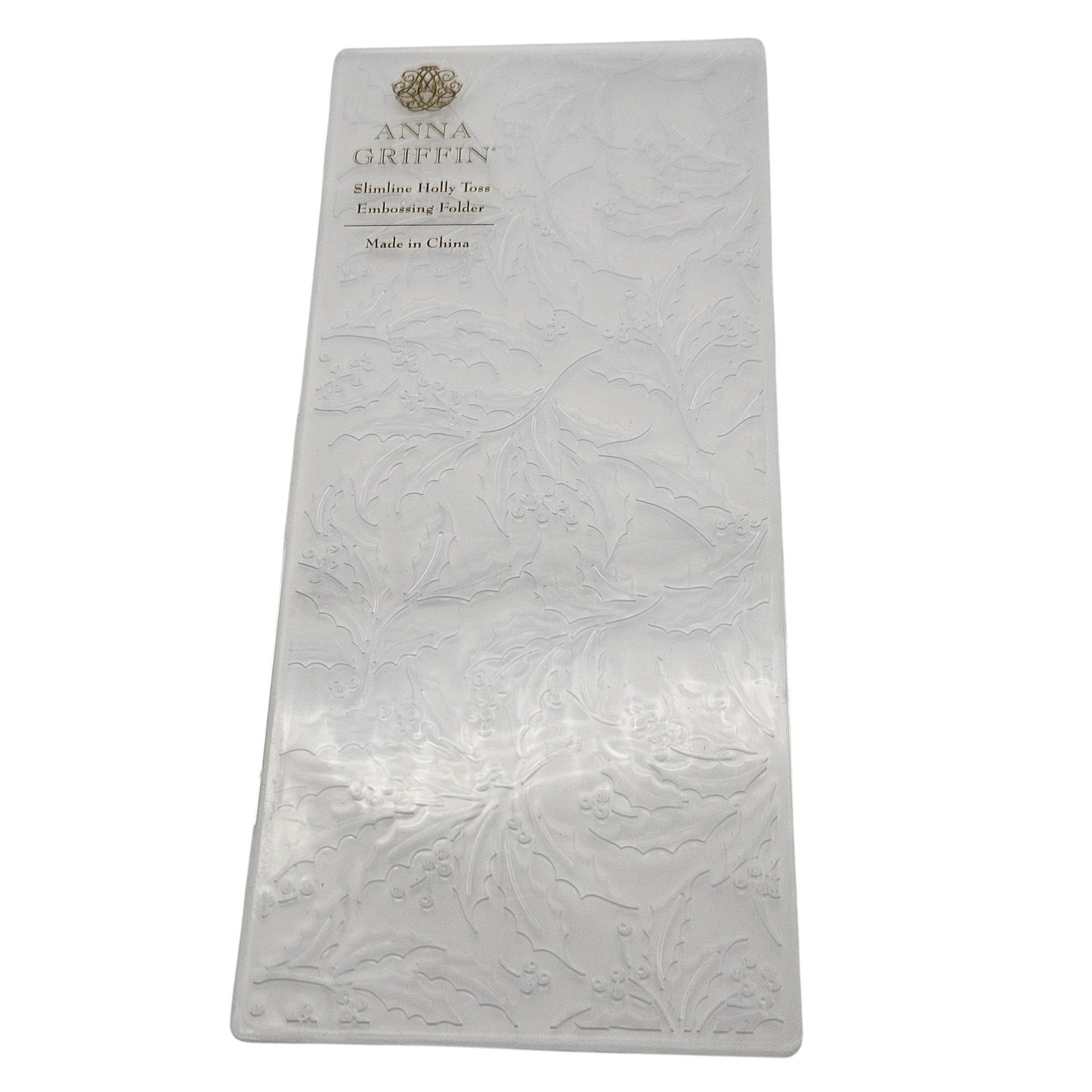 Anna Griffin Slimline Christmas Embossing Folders Lot of 4