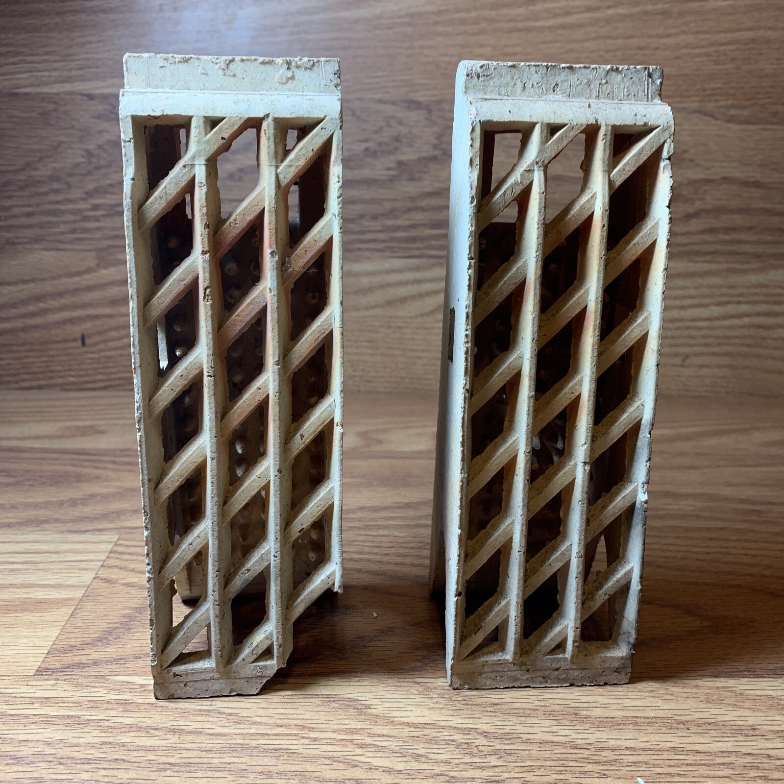 Vintage Birmingham Gas heater Radiant Ceramic Bricks 8 inches tall Lot Of 2  | eBay