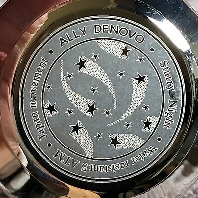 ALLY DENOVO Starry Night 腕時計 Ally Denovo Women Starry Night Dial 36mm Leather Quartz